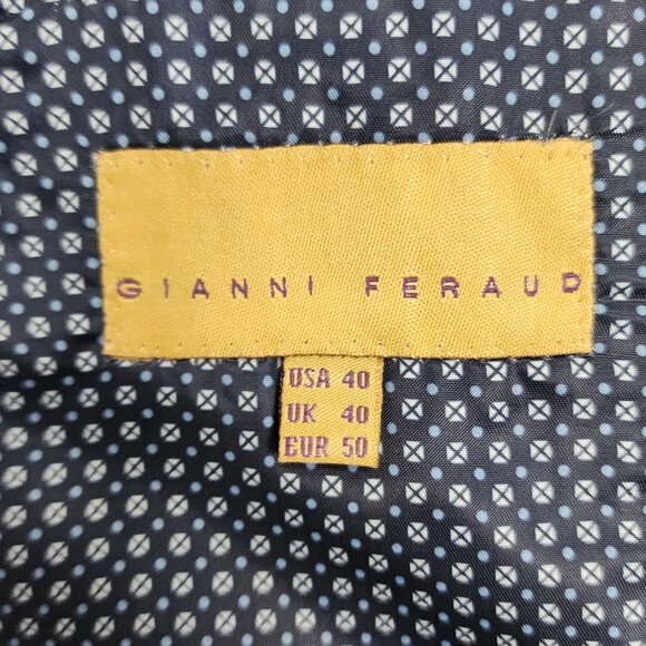 Navy & White Gingham Check Blazer Jacket - Picture 10 of 16